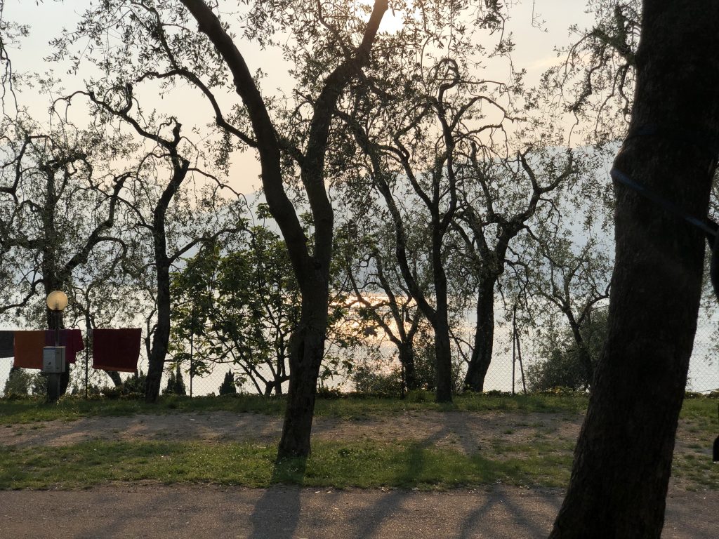 Entspannter Blick von unserem Campingplatz